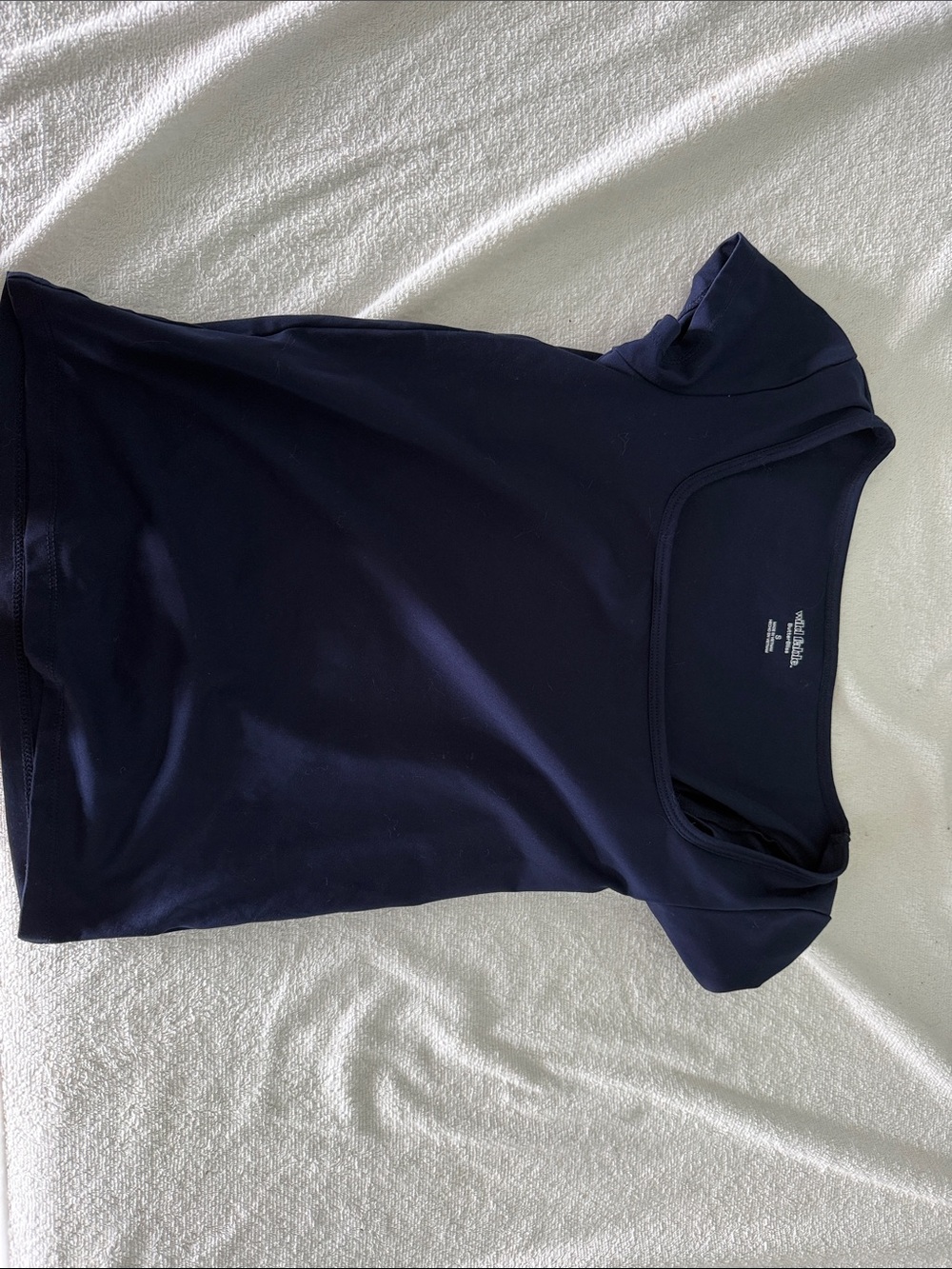 Women's Navy Scoop Neck Top